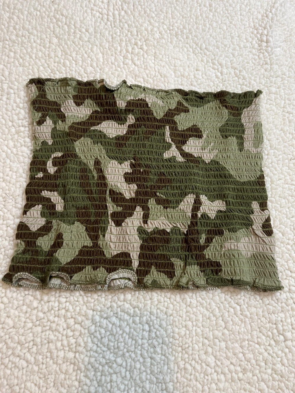 NEW Tube Top Green Camo, Fashion Nova, size Med, Juniors